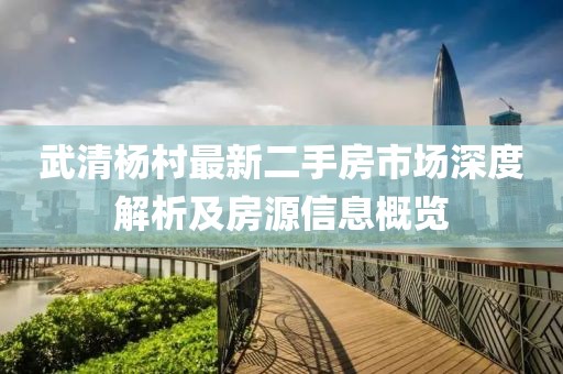 武清楊村最新二手房市場(chǎng)深度解析及房源信息概覽