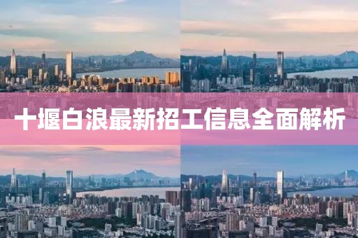 十堰白浪最新招工信息全面解析