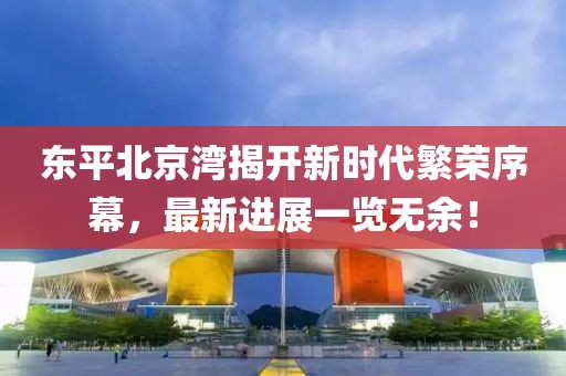 東平北京灣揭開(kāi)新時(shí)代繁榮序幕，最新進(jìn)展一覽無(wú)余！