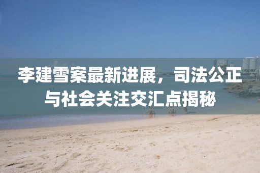 李建雪案最新進展，司法公正與社會關注交匯點揭秘