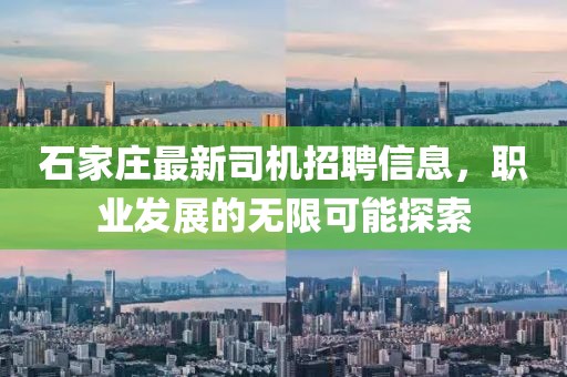 石家莊最新司機招聘信息，職業(yè)發(fā)展的無限可能探索