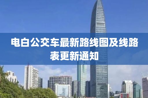 電白公交車最新路線圖及線路表更新通知