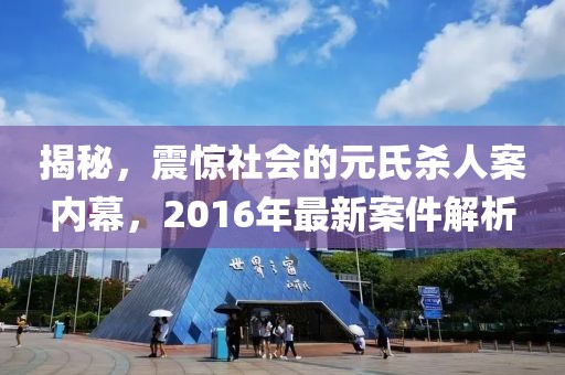 揭秘，震驚社會的元氏殺人案內(nèi)幕，2016年最新案件解析