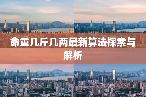 命重幾斤幾兩最新算法探索與解析