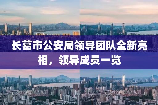 長葛市公安局領(lǐng)導團隊全新亮相，領(lǐng)導成員一覽