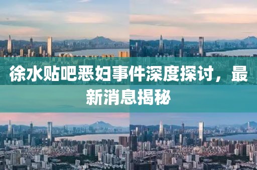 徐水貼吧惡婦事件深度探討，最新消息揭秘