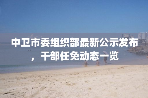 中衛(wèi)市委組織部最新公示發(fā)布，干部任免動(dòng)態(tài)一覽