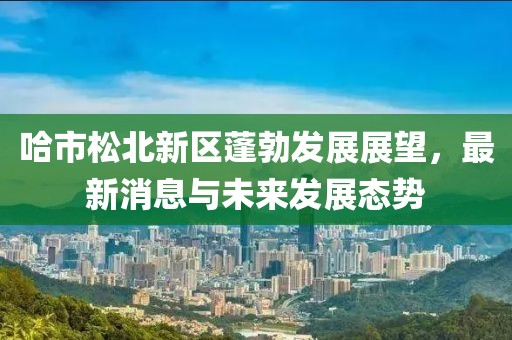 哈市松北新區(qū)蓬勃發(fā)展展望，最新消息與未來發(fā)展態(tài)勢