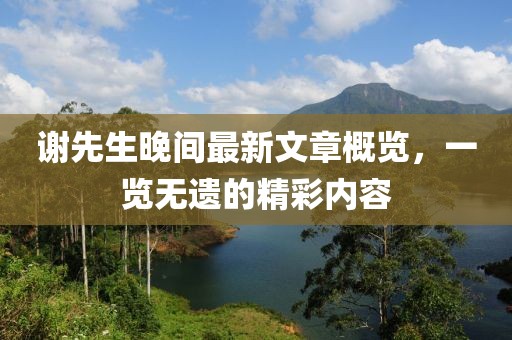 謝先生晚間最新文章概覽，一覽無(wú)遺的精彩內(nèi)容