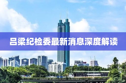 呂梁紀(jì)檢委最新消息深度解讀
