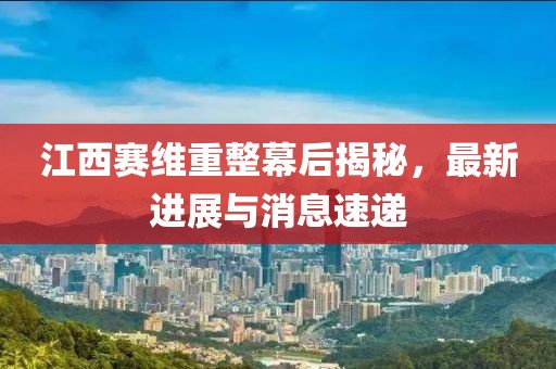 江西賽維重整幕后揭秘，最新進(jìn)展與消息速遞