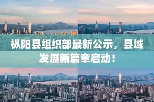 樅陽縣組織部最新公示，縣域發(fā)展新篇章啟動！