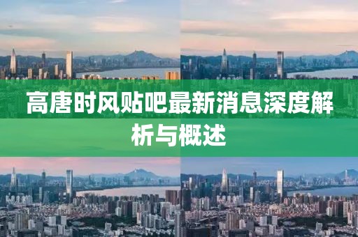 高唐時風貼吧最新消息深度解析與概述