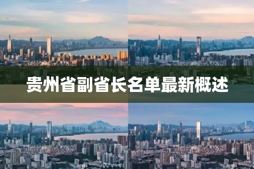 貴州省副省長(zhǎng)名單最新概述