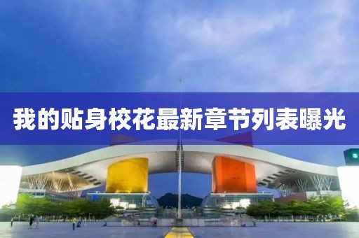 我的貼身?；ㄗ钚抡鹿?jié)列表曝光