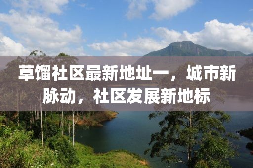 草餾社區(qū)最新地址一，城市新脈動(dòng)，社區(qū)發(fā)展新地標(biāo)