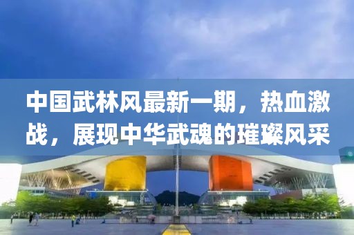 中國武林風(fēng)最新一期，熱血激戰(zhàn)，展現(xiàn)中華武魂的璀璨風(fēng)采