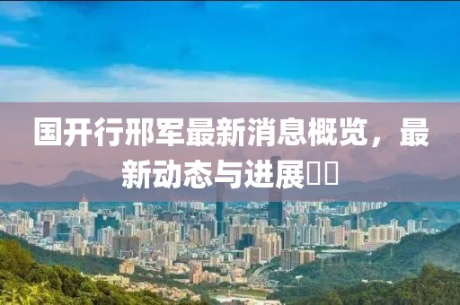 國開行邢軍最新消息概覽，最新動態(tài)與進展??