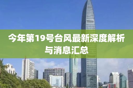 今年第19號(hào)臺(tái)風(fēng)最新深度解析與消息匯總