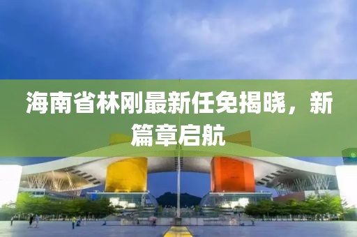 海南省林剛最新任免揭曉，新篇章啟航