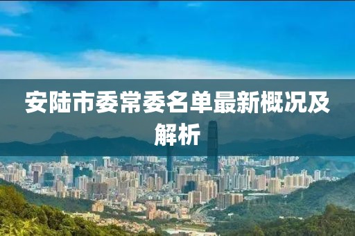 安陸市委常委名單最新概況及解析