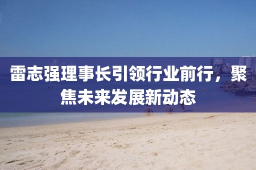 雷志強理事長引領(lǐng)行業(yè)前行，聚焦未來發(fā)展新動態(tài)