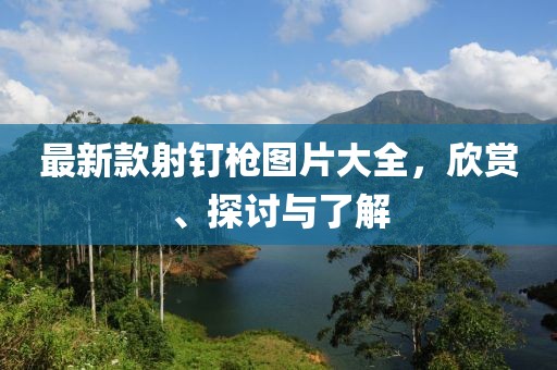 最新款射釘槍圖片大全，欣賞、探討與了解