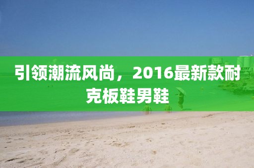 引領(lǐng)潮流風(fēng)尚，2016最新款耐克板鞋男鞋