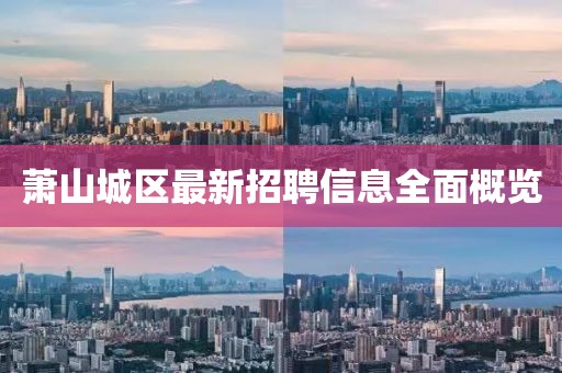 蕭山城區(qū)最新招聘信息全面概覽