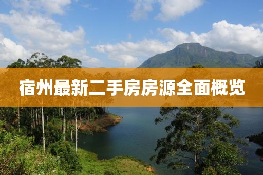 宿州最新二手房房源全面概覽