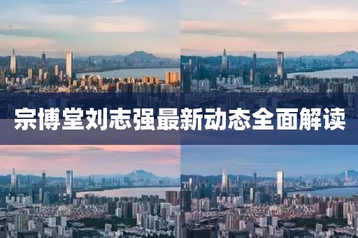 宗博堂劉志強最新動態(tài)全面解讀