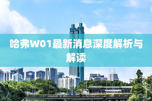 哈弗W01最新消息深度解析與解讀