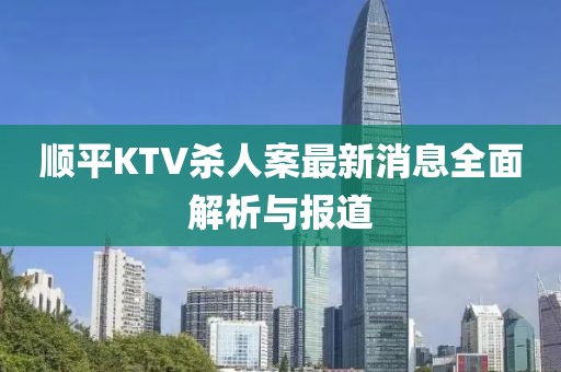 順平KTV殺人案最新消息全面解析與報道