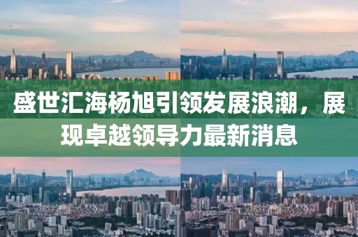 盛世匯海楊旭引領(lǐng)發(fā)展浪潮，展現(xiàn)卓越領(lǐng)導(dǎo)力最新消息