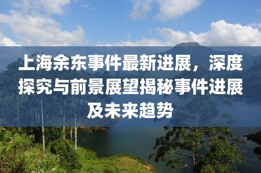 上海余東事件最新進(jìn)展，深度探究與前景展望揭秘事件進(jìn)展及未來趨勢(shì)