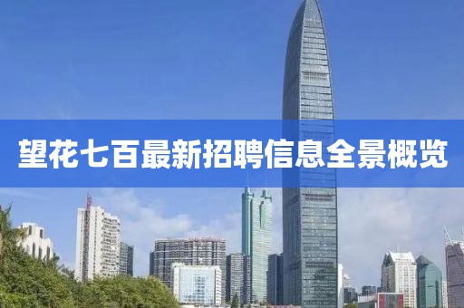 望花七百最新招聘信息全景概覽
