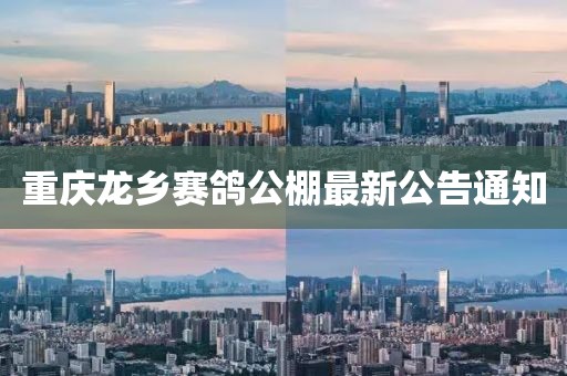 重慶龍鄉(xiāng)賽鴿公棚最新公告通知