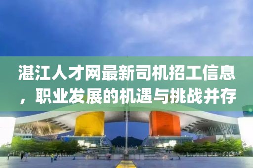 湛江人才網(wǎng)最新司機招工信息，職業(yè)發(fā)展的機遇與挑戰(zhàn)并存