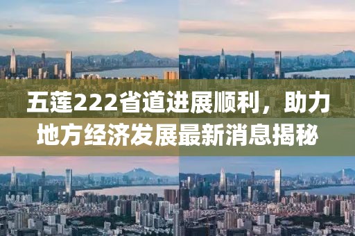 五蓮222省道進(jìn)展順利，助力地方經(jīng)濟(jì)發(fā)展最新消息揭秘