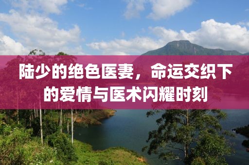 陸少的絕色醫(yī)妻，命運(yùn)交織下的愛情與醫(yī)術(shù)閃耀時(shí)刻