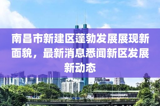 南昌市新建區(qū)蓬勃發(fā)展展現(xiàn)新面貌，最新消息悉聞新區(qū)發(fā)展新動態(tài)