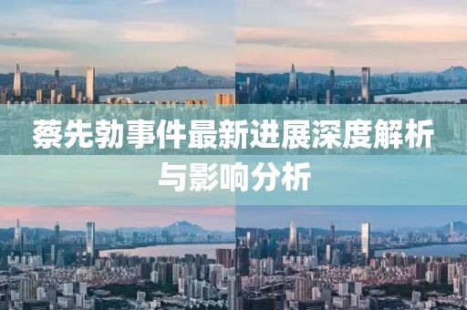 蔡先勃事件最新進(jìn)展深度解析與影響分析