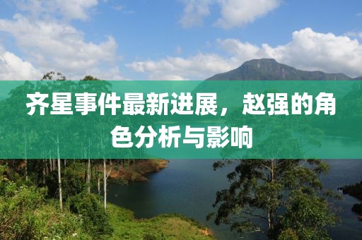 齊星事件最新進(jìn)展，趙強(qiáng)的角色分析與影響