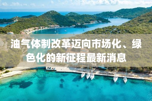 油氣體制改革邁向市場化、綠色化的新征程最新消息