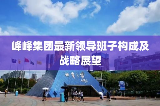 峰峰集團最新領導班子構成及戰(zhàn)略展望