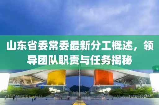 山東省委常委最新分工概述，領(lǐng)導(dǎo)團(tuán)隊(duì)職責(zé)與任務(wù)揭秘