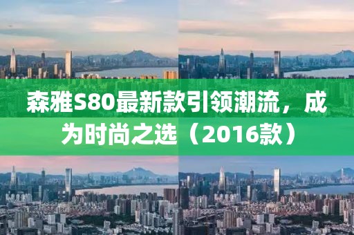 森雅S80最新款引領潮流，成為時尚之選（2016款）
