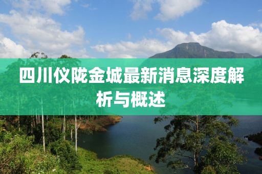 四川儀隴金城最新消息深度解析與概述