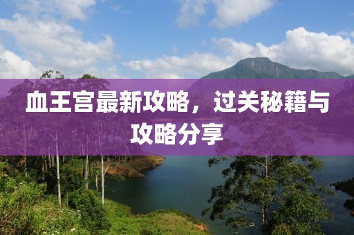 血王宮最新攻略，過關(guān)秘籍與攻略分享