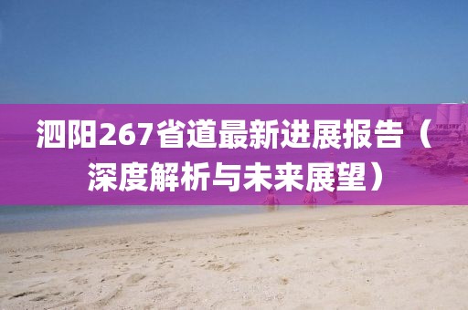 泗陽267省道最新進展報告（深度解析與未來展望）